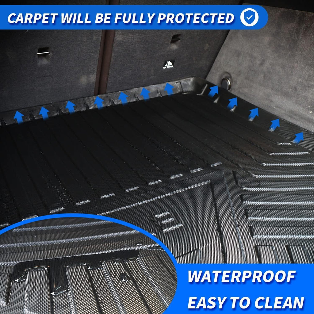 Cargo Liner fit 2019-2024 BMW X5 All Condition Rear Trunk Wrap Cargo Tray Floor Mat for BMW X5 2019 2020 2021 2022 2023 2024 Accessory , Black