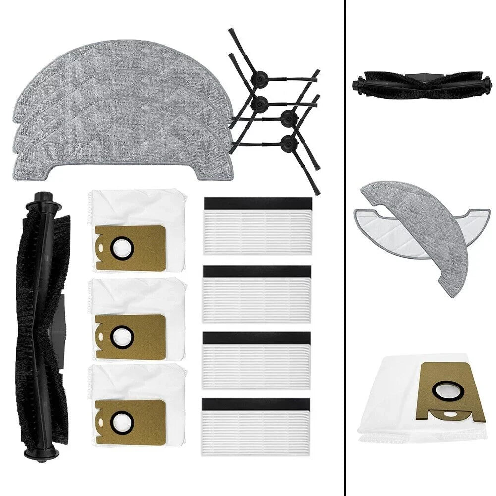 For AIRROBO T10+Robot Vacuum Cleaner Mop Pads Dust Bags Brush Caliber Parts