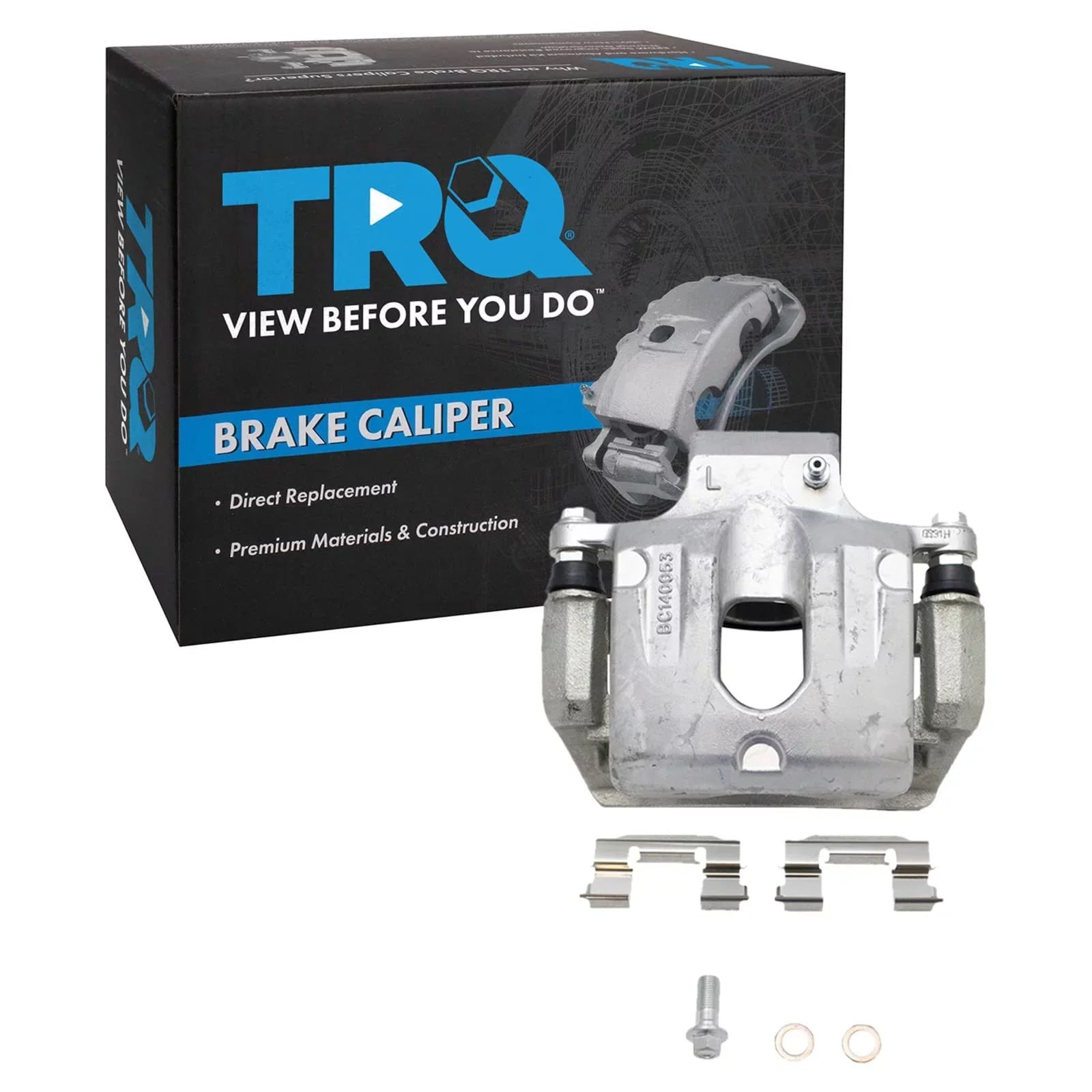 TRQ NEW Left Rear Disc Brake Caliper for Chevy Trailblazer CLA48269 Fits select: 2002-2009 CHEVROLET TRAILBLAZER, 2002-2009 GMC ENVOY