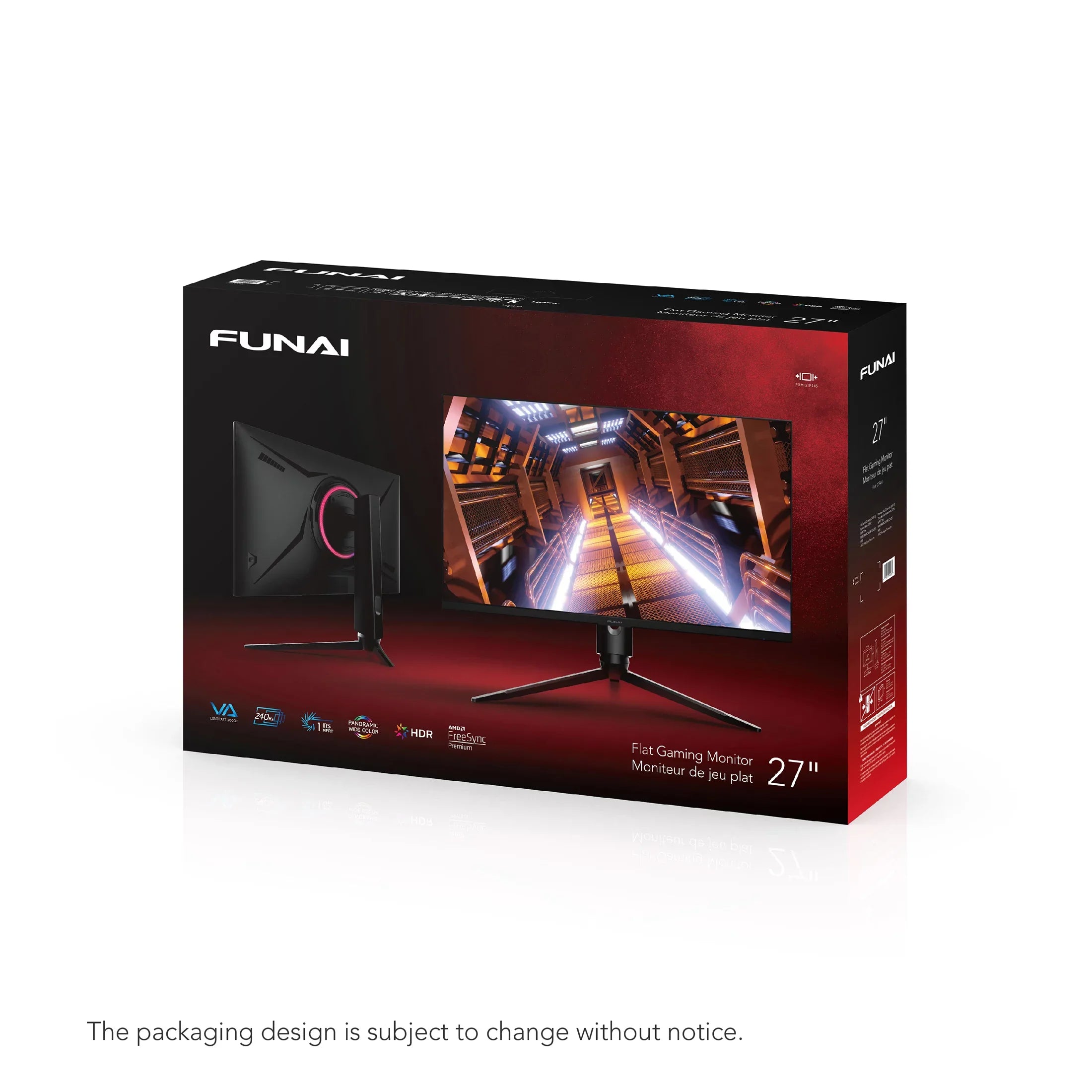 Funai 27" FHD 240Hz, 1ms, HDR, VA, AMD FreeSync™ Premium Enabled Gaming Monitor (FGM-27F445)