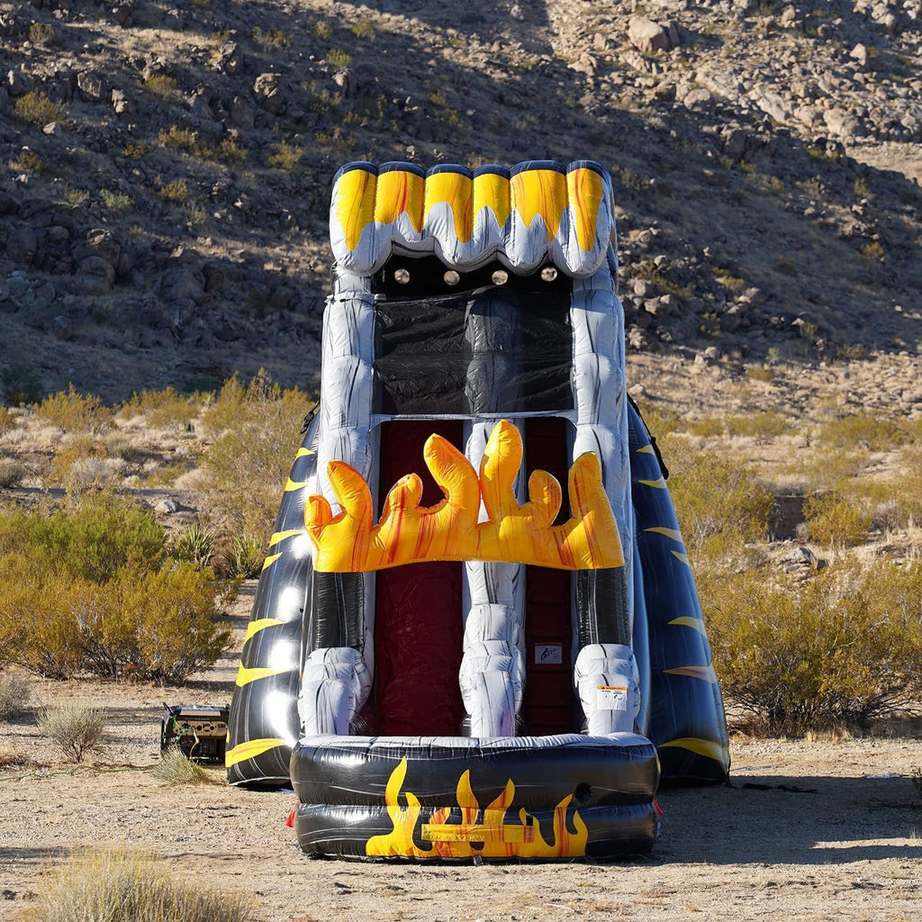 JumpOrange 19' FT Commercial Grade Water Slide with Splash Pool for Kids and Adults (with Blower), Big Inflatable, Outdoor Indoor, Birthday Party Rental