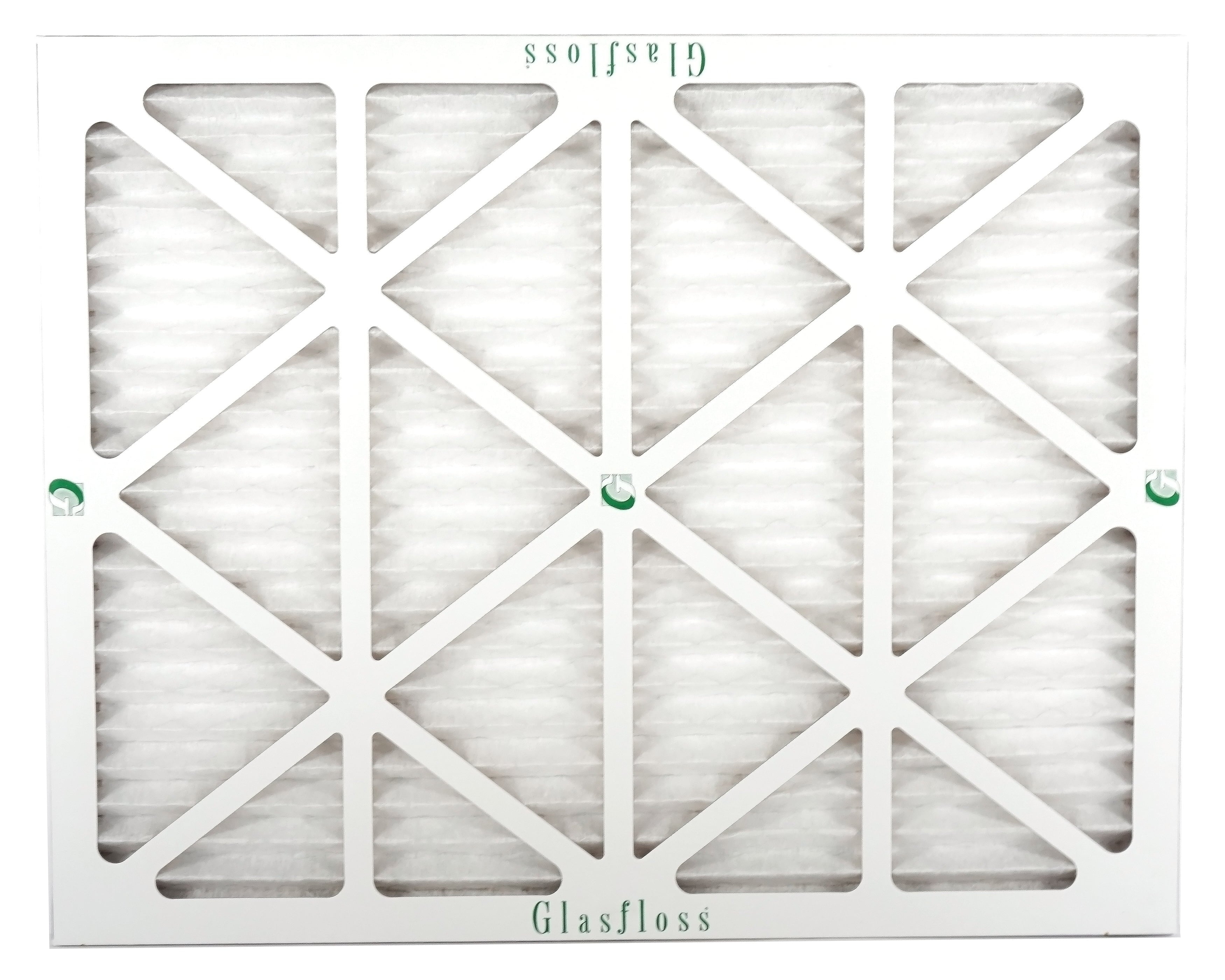 Glasfloss 14x22x1 - MERV 10 -Qty:4 - Furnace Air Filter - Made in USA (Actual Size: 13.5 x 21.5x7/8 inch)