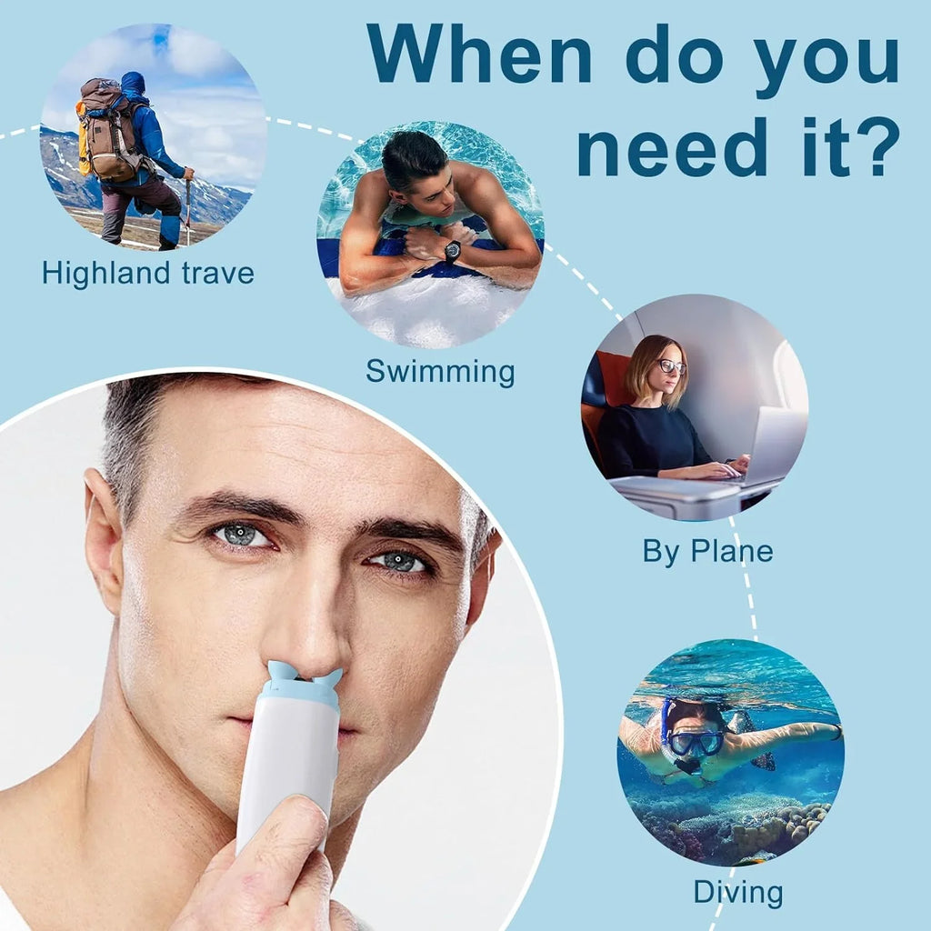 Ear Pressure Relief Device, FDA Cleared Balanced Ear Pressure Expander, Tinnitus Relief for Ringing Ears Dual Head, Eustachi Ear Unclogger, Single Side Plug Design with One Replacement Head