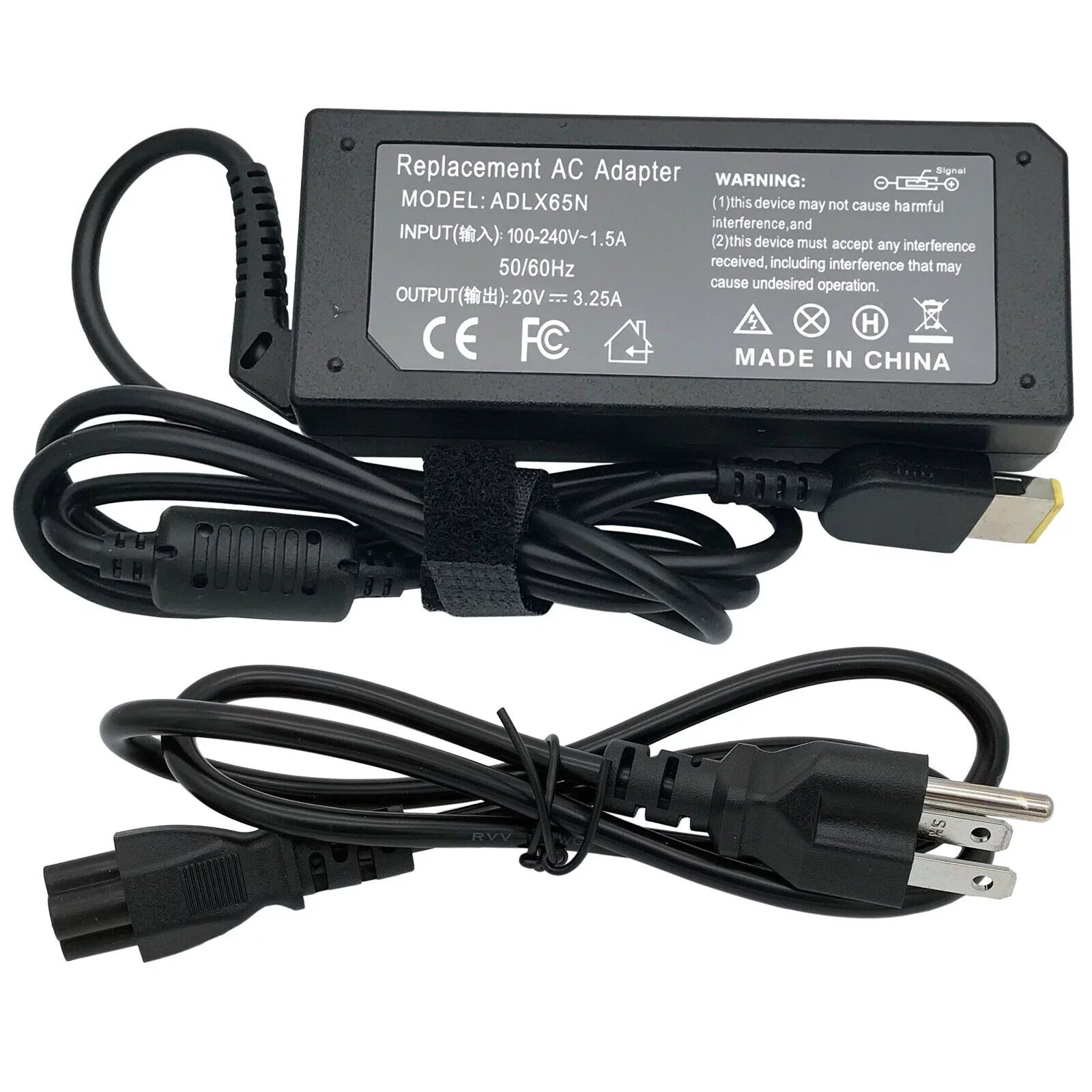 65W 20V 3.25A AC Adapter Power Charger Supply Cord For Lenovo ThinkPad X240 X250