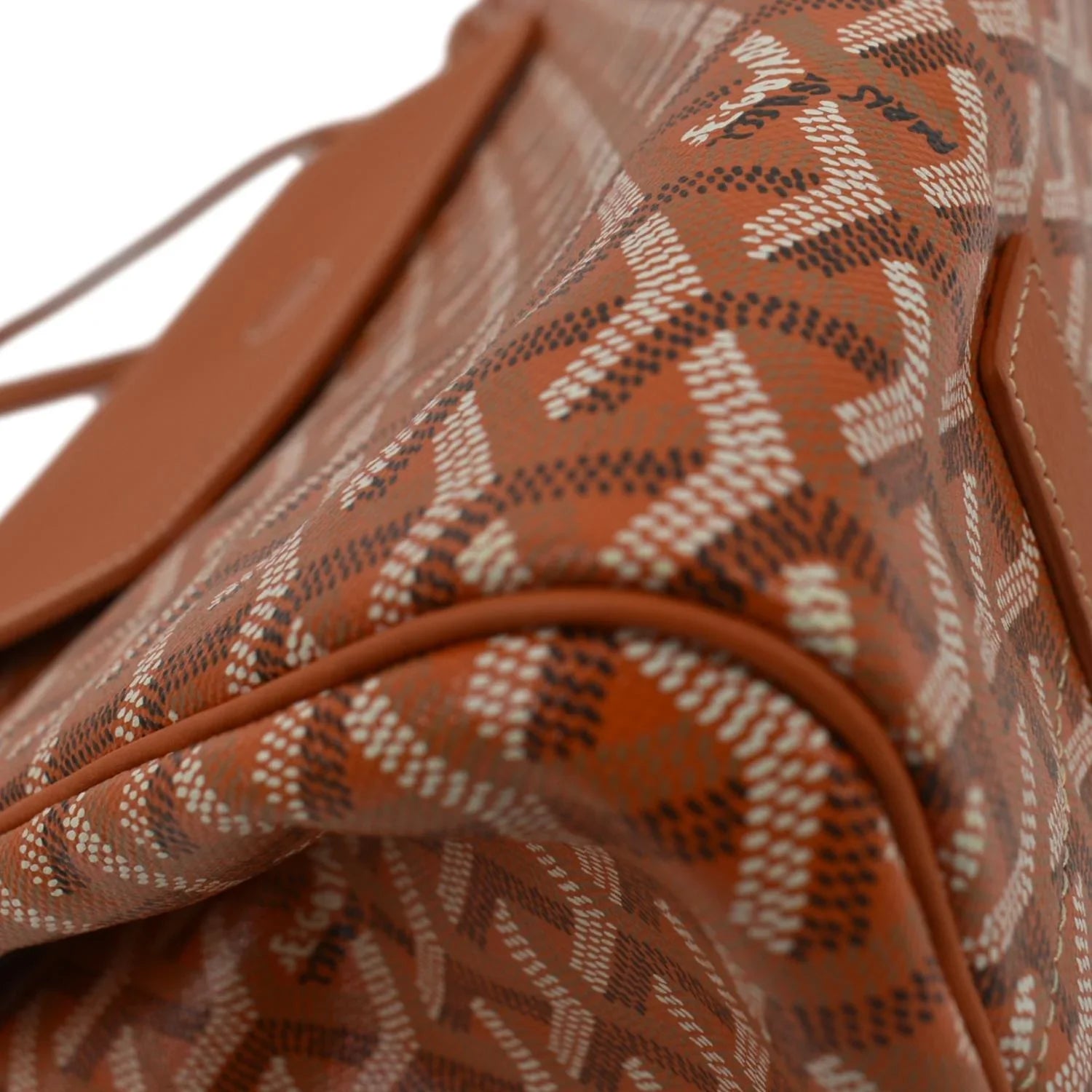Pre-owned GOYARD Rouette Soft Canvas Shoulder Bag Orange