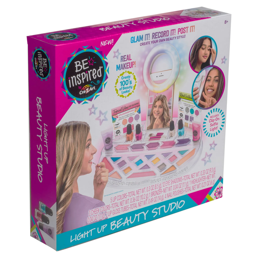 Cra-Z-Art Be Inspired Light up Unisex Beauty Studio Makeup, Children Ages 8 and up