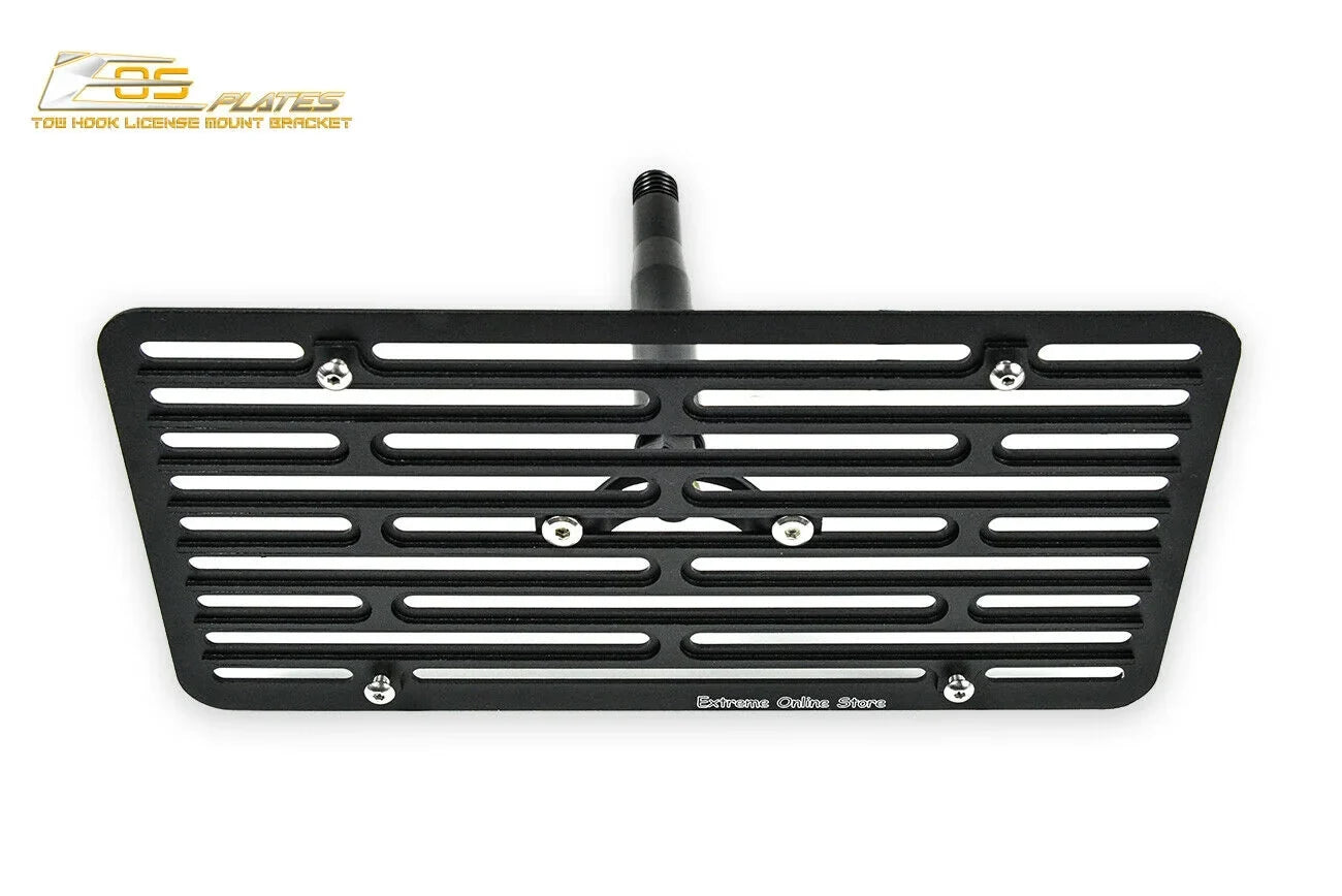 Extreme Online Store Replacement for 2014-Present Mini Cooper | EOS Plate Version 2 Front Bumper Tow Hook License Plate Relocator Mount Bracket Tow-119-V2
