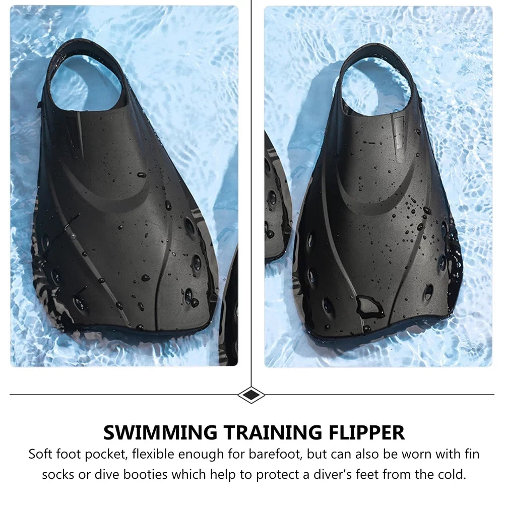 Gongxipen 1 Pair Adjustable Short Swim Fins Snorkeling Swimming Flippers for Women Men