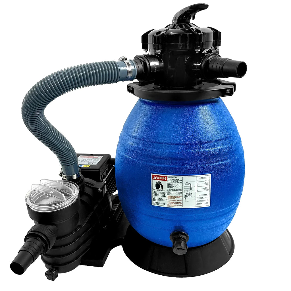 PRIJESSE 13" Pool Sand Filter 3/4HP Sand Filter Swimming Pool Pump for Above Ground Pool