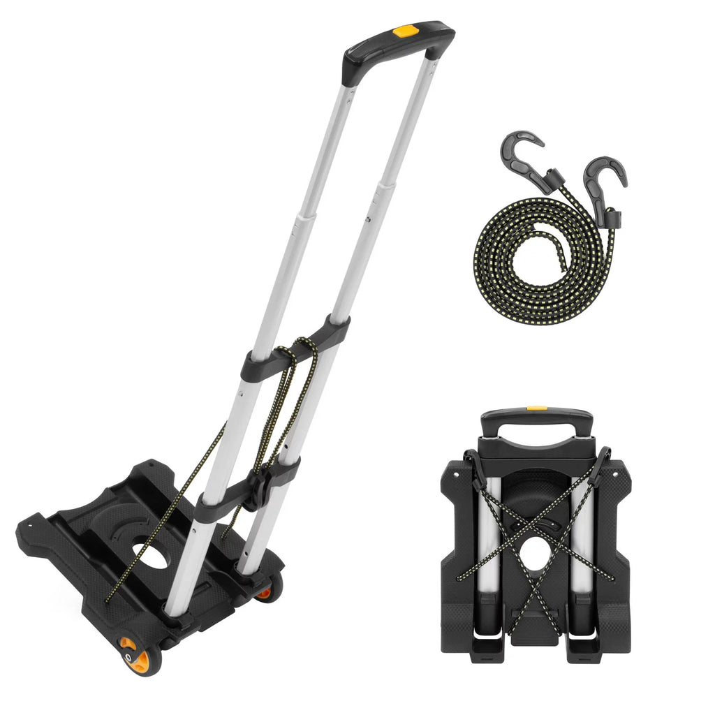 Mount-It! Premium Folding Luggage Cart, 77 LBS Capacity