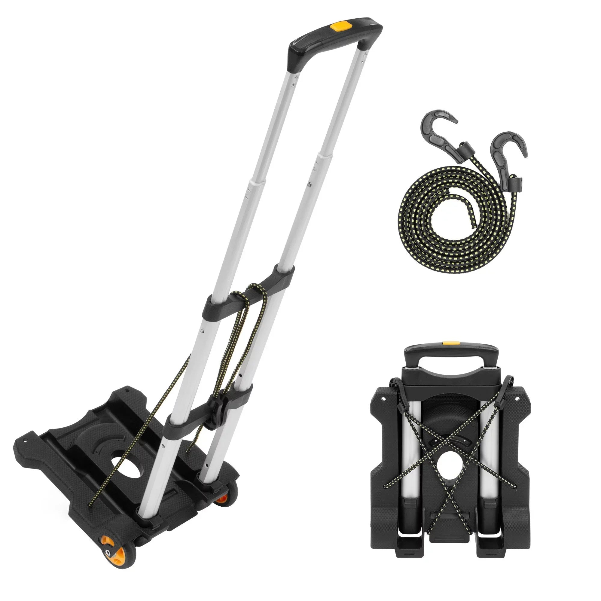 Mount-It! Premium Folding Luggage Cart, 77 LBS Capacity