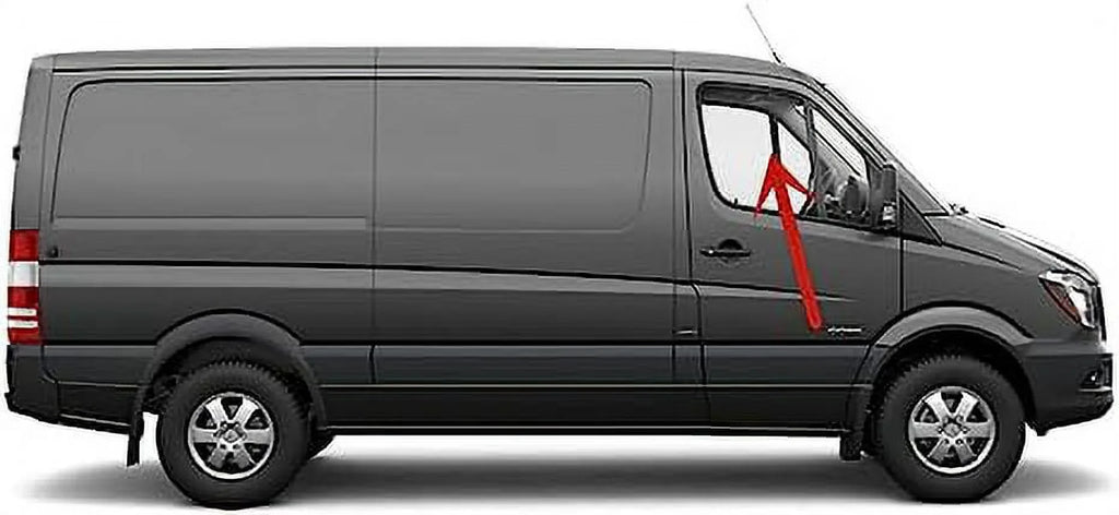 Passenger Right Front Door Window Door Glass Matching with Mercedes Benz Sprinter Van 2009-2018 Models