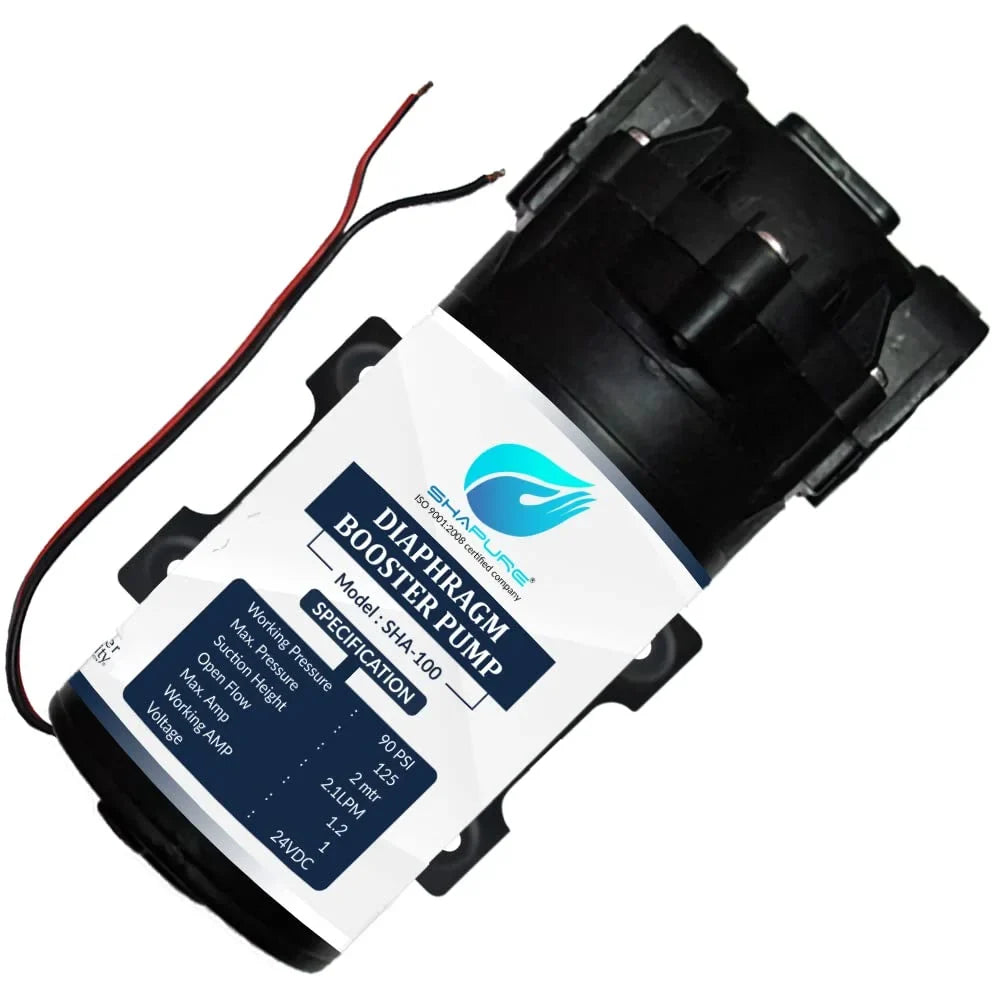 Shapure Ro Booster Pump With Copper Winding 100 Gpd Ro Motor With Elbow For All Ro Water Purifiers Matching With Kent/Aquagrand/Livpure/Dolphine/Aquagaurd/ - 1 Pcs (1 Y