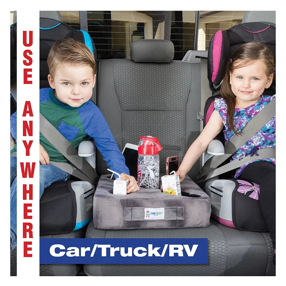 Cup Cozy Deluxe Pillow (Navy) As Seen on TV -The world's BEST cup holder! Keep your drinks close and prevent spills. Use it anywhere-Couch, floor, bed, man cave, car, RV, park, beach and more!