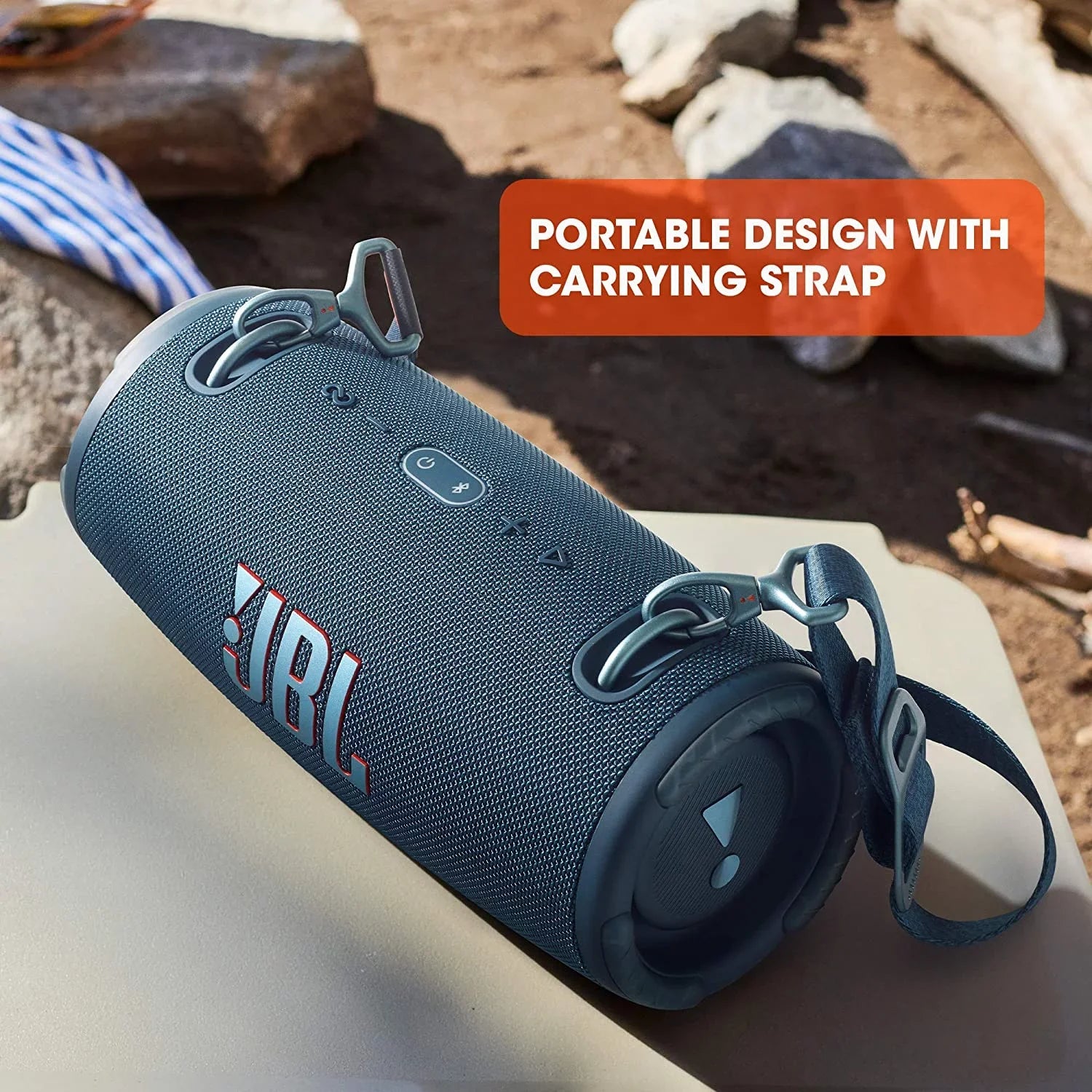 Restored JBL Xtreme 3 Blue Portable Bluetooth Speaker (Open Box ) Blue (Refurbished)