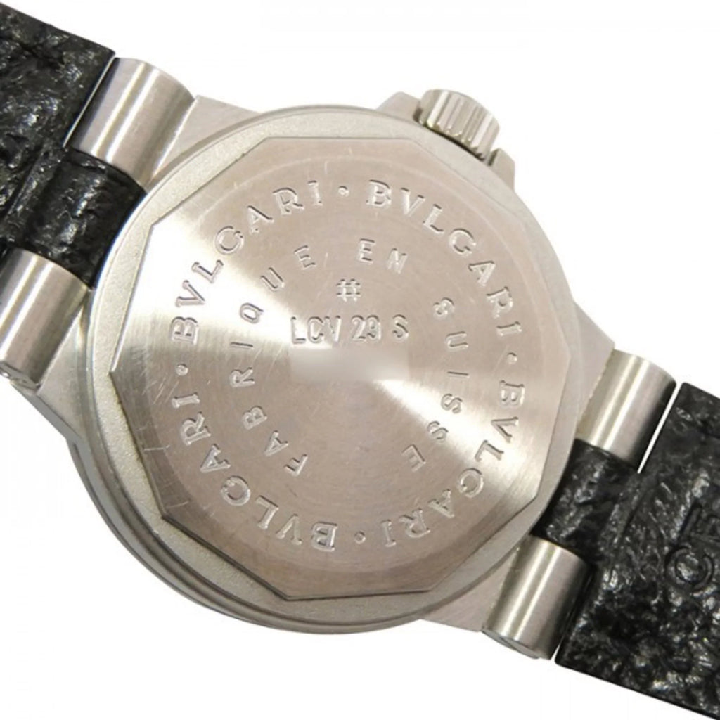 Pre-Owned Bvlgari BVLGARI Diagono LCV29WSLD White Dial Watch Women's (Like New)