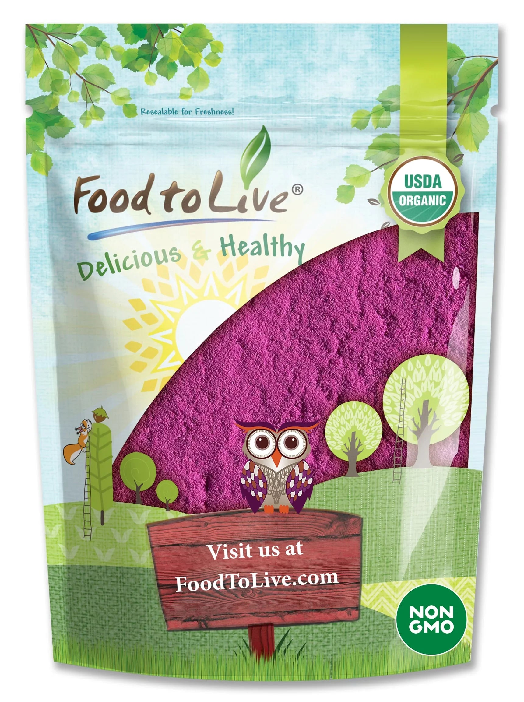 Organic Black Currant Powder, 4 Pounds — Non-GMO, Raw, Vegan, Kosher — by Food to Live