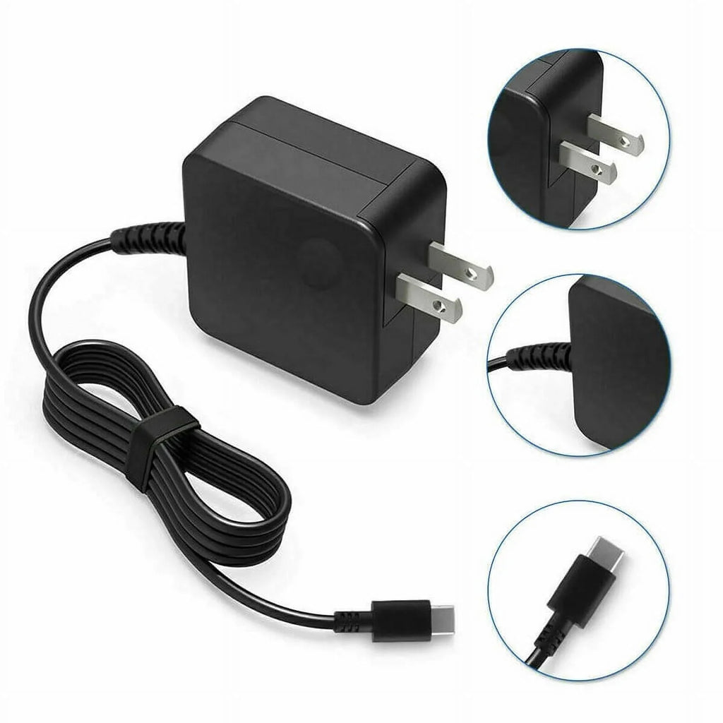 Nuxkst 65W Max Type-C Adapter for XPS 13 7390 2-in-1 Power Supply