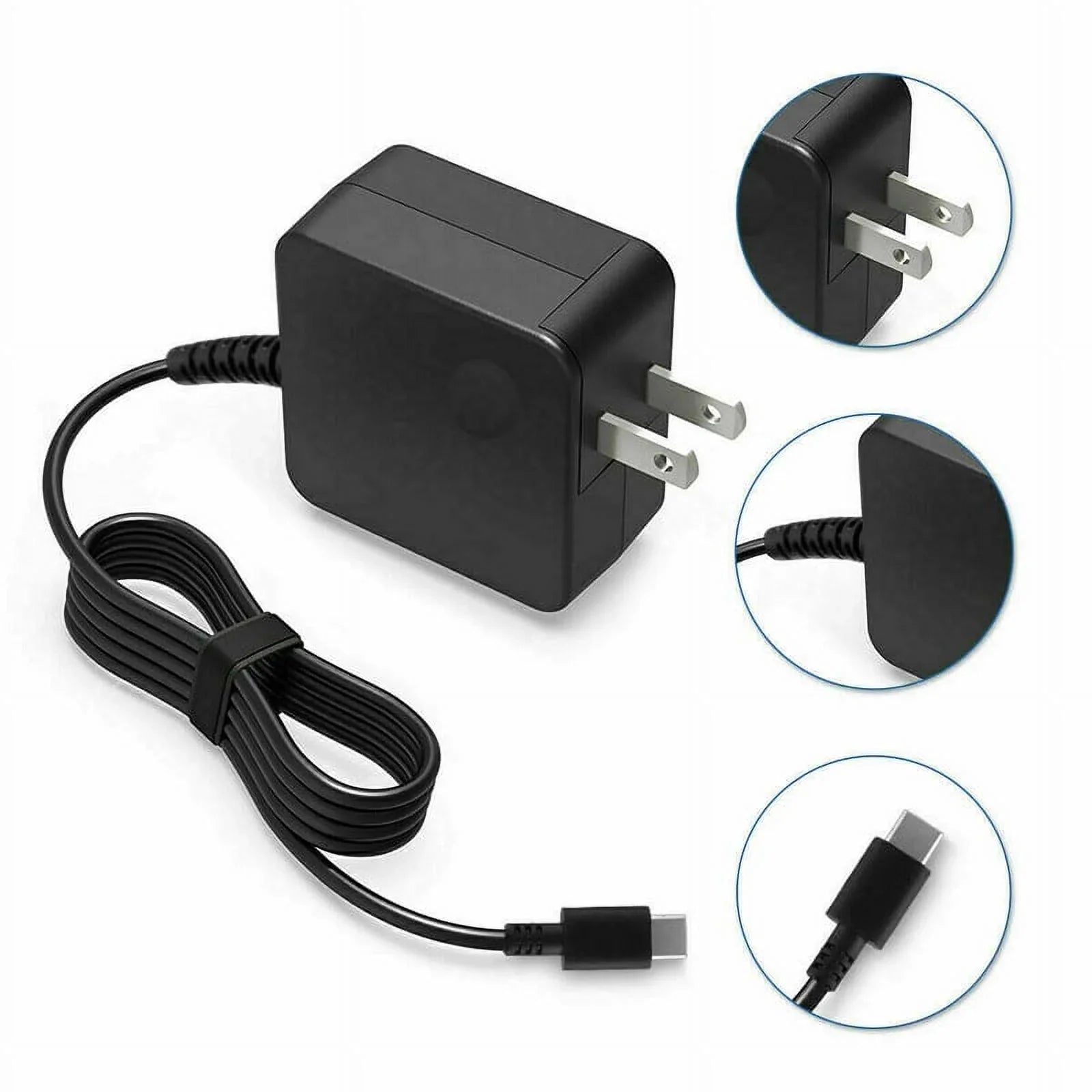 Nuxkst 65W Max Type-C Adapter for XPS 13 7390 2-in-1 Power Supply