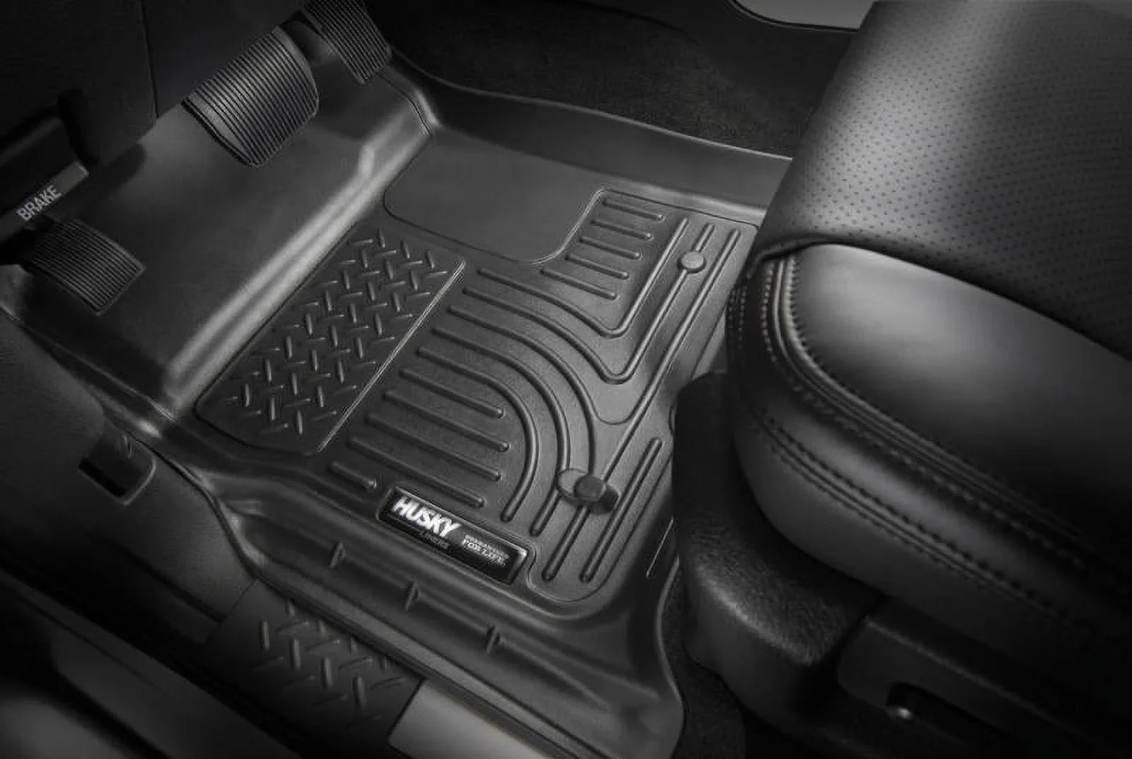 Husky by RealTruck Environment Series Front Floor Liners Black Front Row Suitable with select: 2017-2021 Chrysler Pacifica Touring L, 2023 Chrysler Pacifica