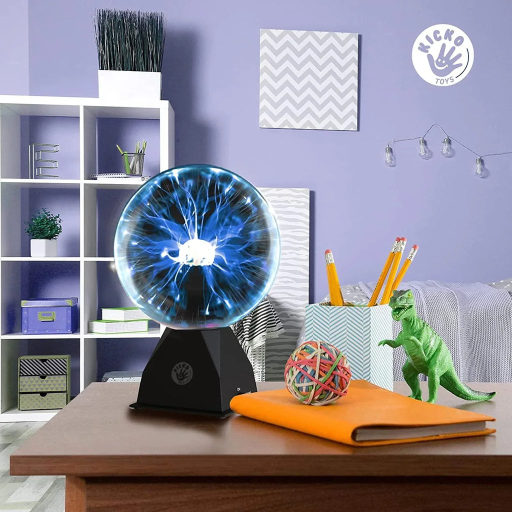 Kicko Blue Plasma Ball - 7 inch - Nebula, Thunder Lightning