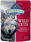 Blue Buffalo Wilderness Trail Toppers Wild Cuts Salmon in Gravy [Dog Soft And Paste Treats, Dog Supplies] 9 oz (3 x 3 oz)