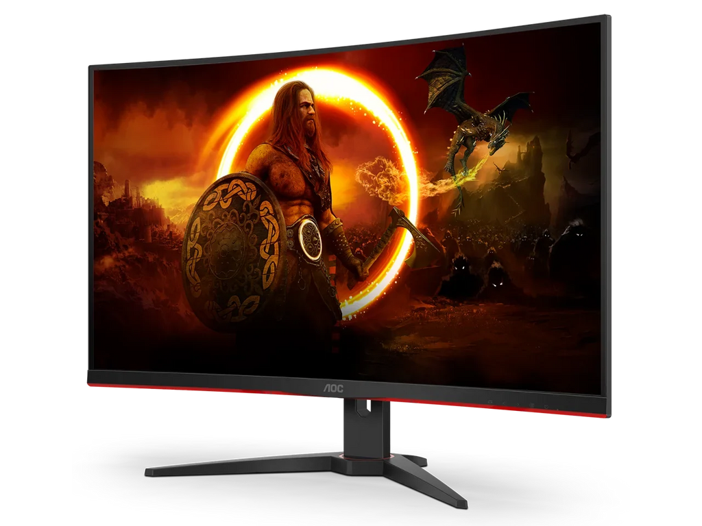 AOC 32" (31.5" Viewable) 240 Hz VA FHD Curved Gaming Monitor FreeSync Premium (AMD Adaptive Sync) 1920 x 1080 123% sRGB, 91% DCI-P3, 85% NTSC HDMI, DisplayPort, Audio (C32G2ZE)