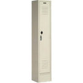 Global Industrial Single Tier Paramount Locker with 1 Door Ready to Assemble - Tan