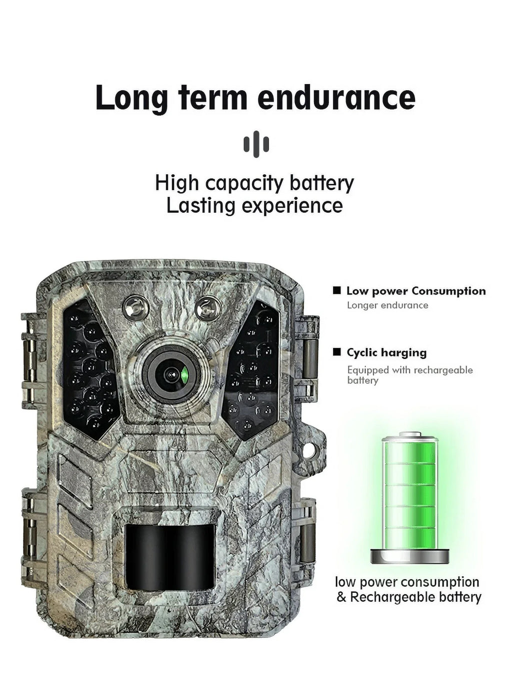 Mini 24MP Hunting Trail Camera Wildlife Waterproof Cam 1080P with Night Vision
