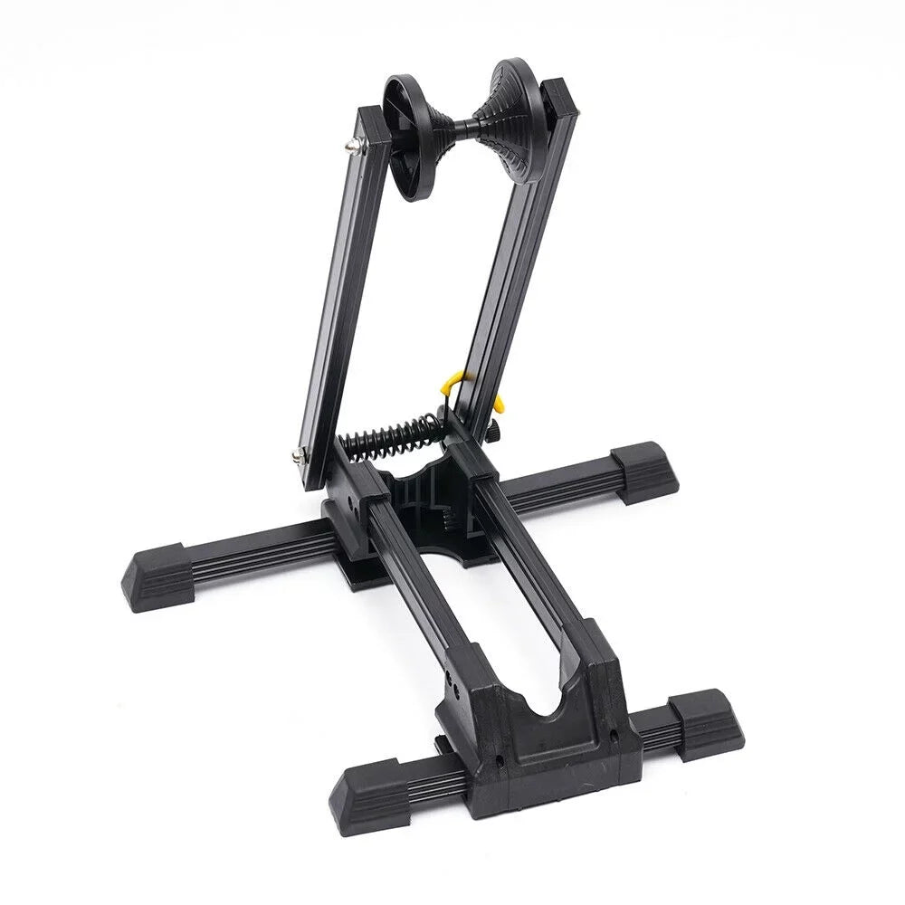 Bike Floor Parking Rack Storage Stand Bicycle Mountain Bike Holder Foldable Black