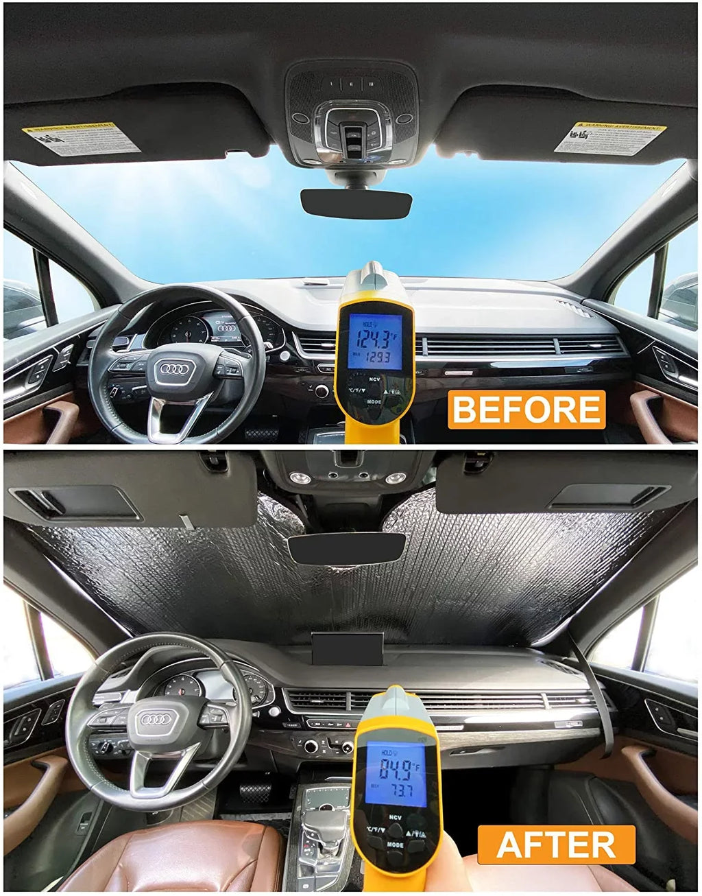 Front Windshield Sunshade for 2008-2013 Jeep Liberty Sport Utility