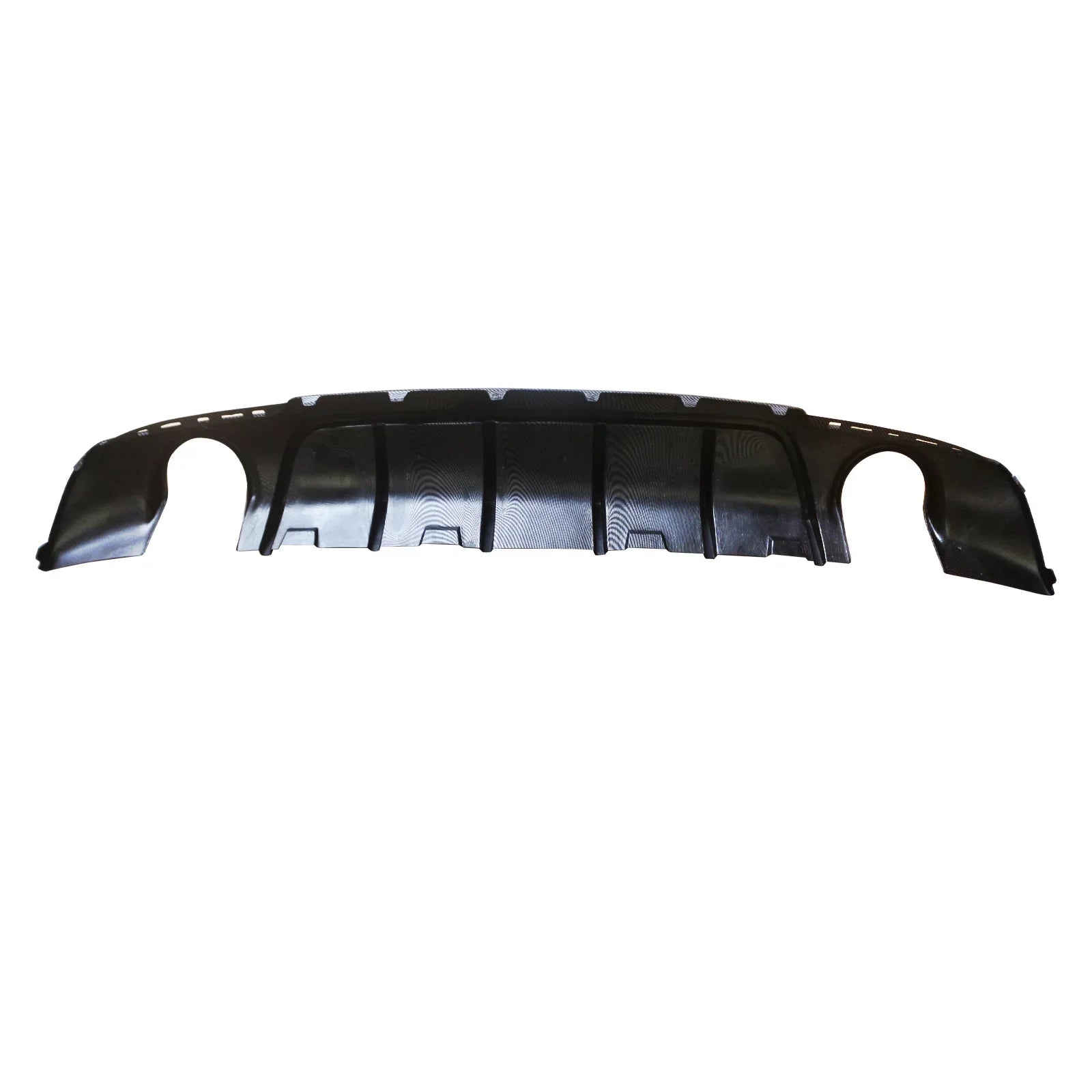 NINTE Rear Diffuser Lip for Chrysler 300 SRT 2015-2023 Carbon Fiber Style Round Exhaust
