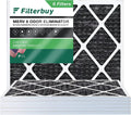 Filterbuy 16x18x1 MERV 8 Odor Eliminator Pleated HVAC AC Furnace Air Filters with Activated Carbon (6-Pack)