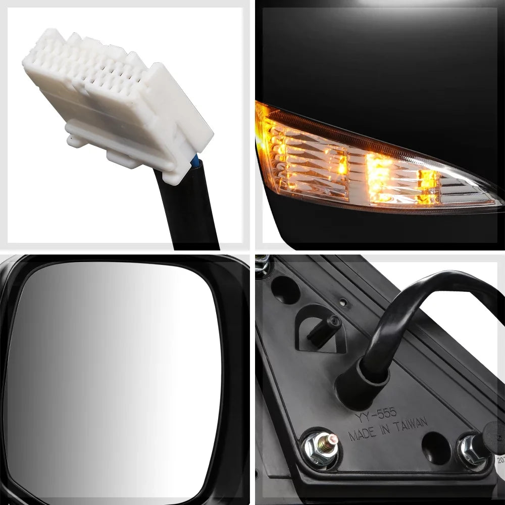 For 2017-2018 Nissan Armada Sv Right Passenger Side Door Mirror Heated+Power Operated Rear View Door Espejos with Turn Signal 17 18