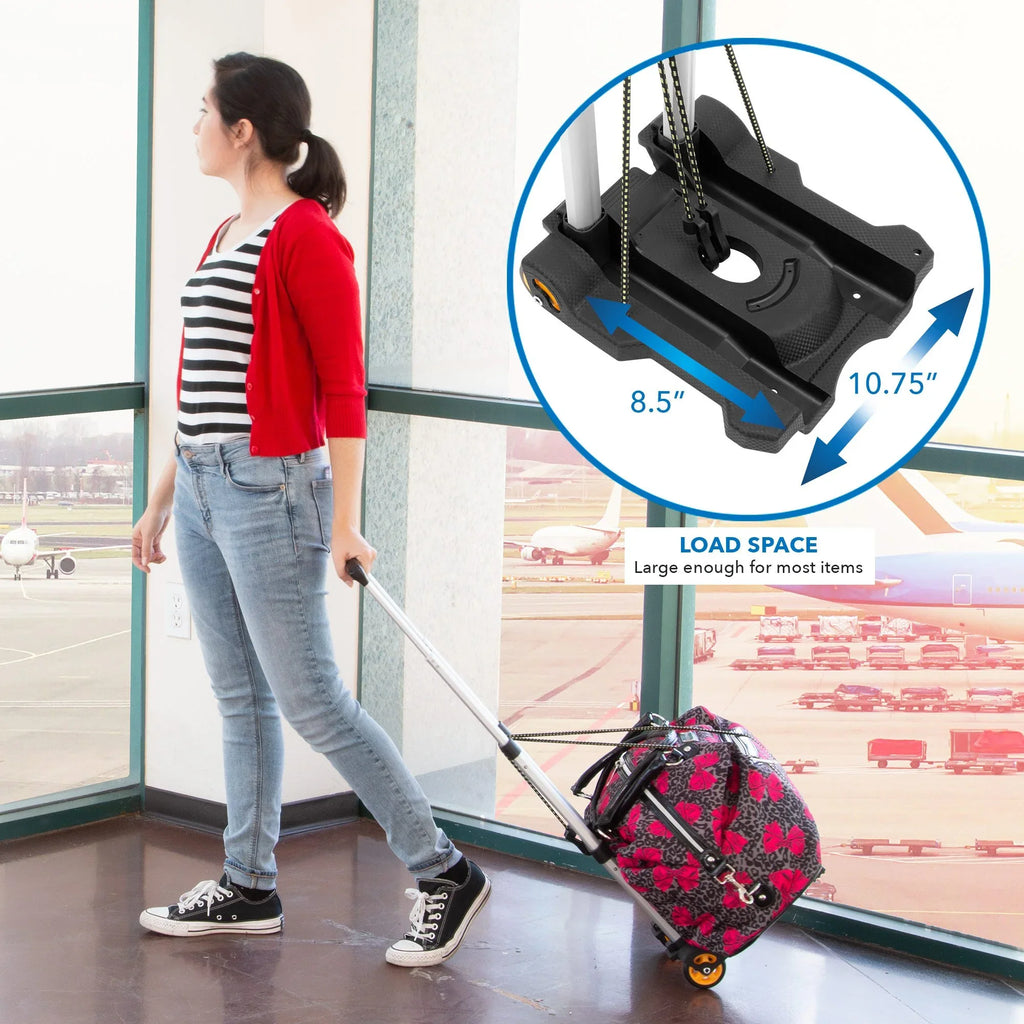 Mount-It! Premium Folding Luggage Cart, 77 LBS Capacity