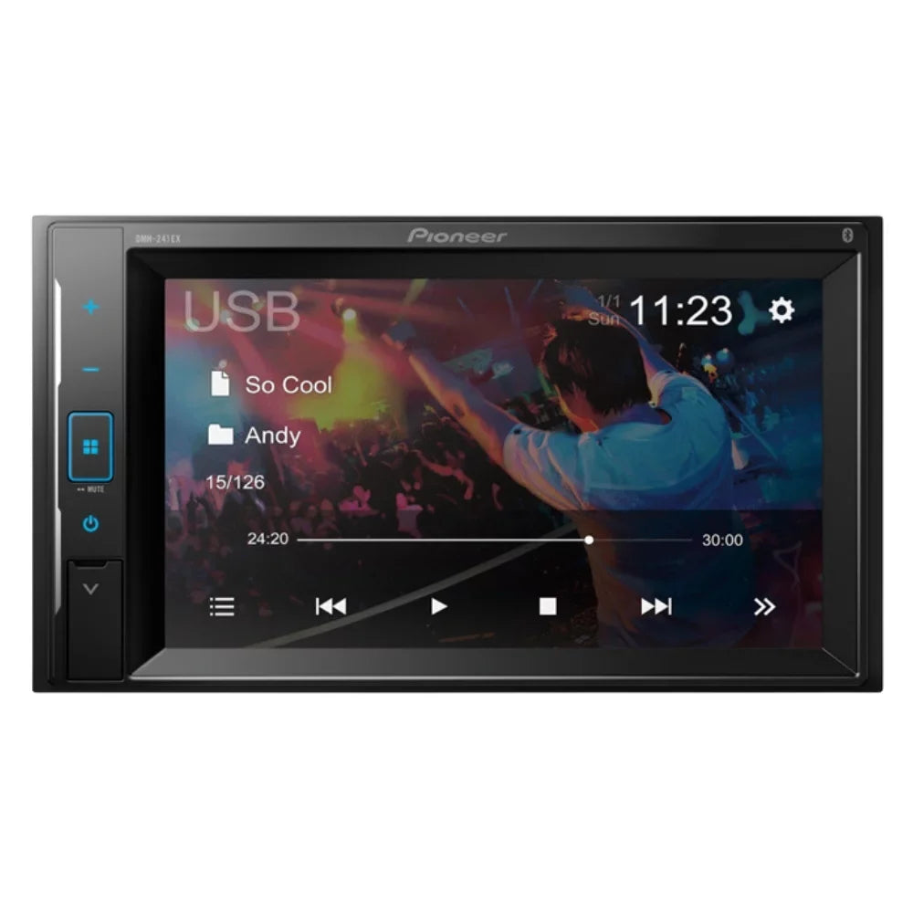 New Pioneer DMH-241EX 6.2" Multimedia Receiver (Does Not Play CDs) w/ Bullet Camera