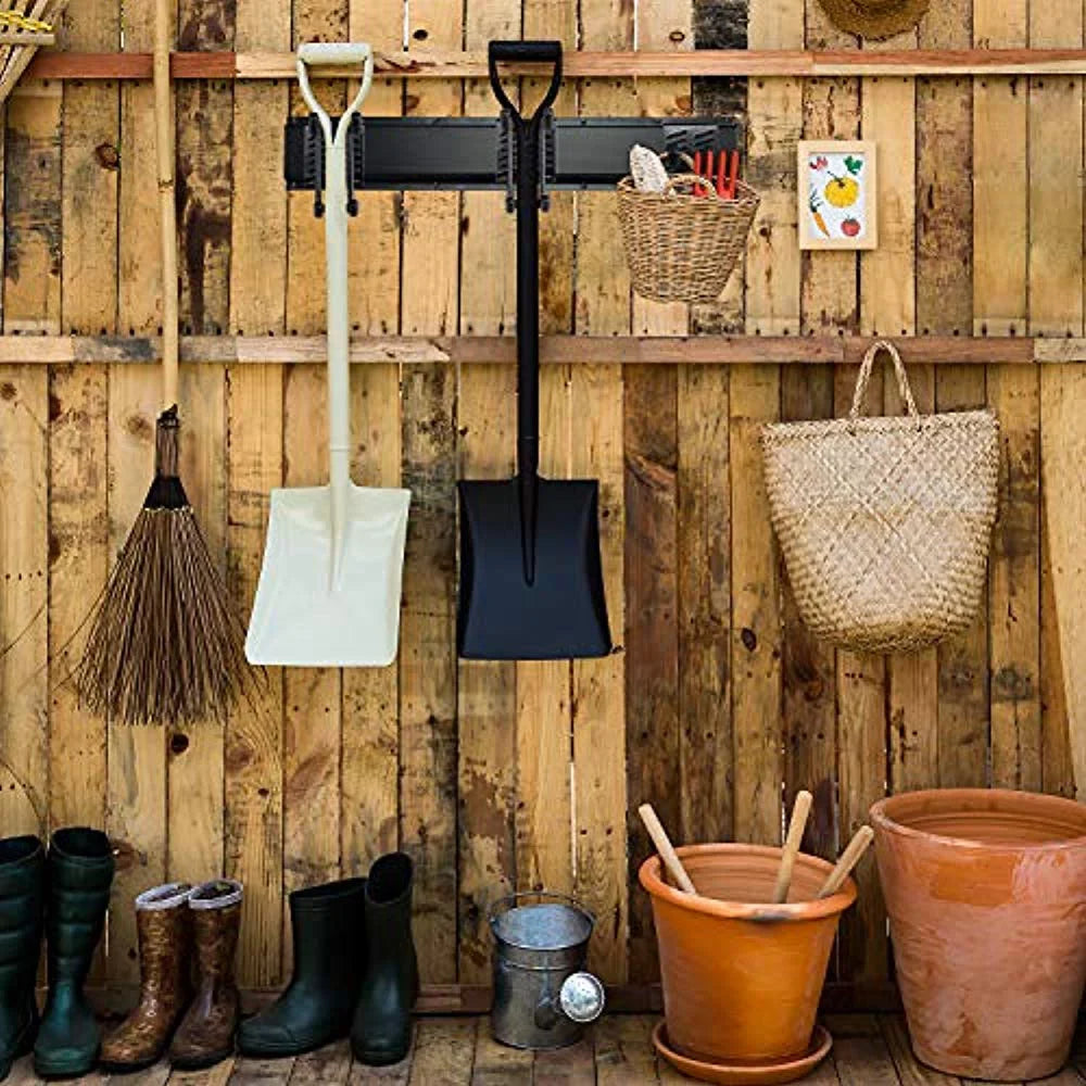 RaxGo Garage Tool Storage Rack, 8 Piece Wall Mounted Garage Organizer