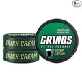 Grinds Coffee Pouches | 3 Cans of Irish Cream | Tobacco Free, Nicotine Free Healthy Alternative | 18 Pouches Per Can | 1 Pouch eq. 1/4 Cup of Coffee (Irish Cream)