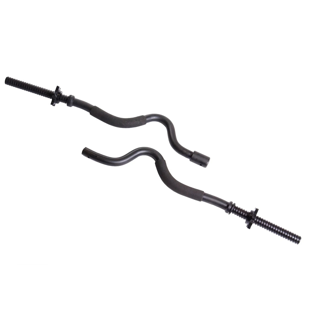 CAP Barbell Standard Combo Curl Weight Bar with 40 lb Cast Iron Weight Plate Set
