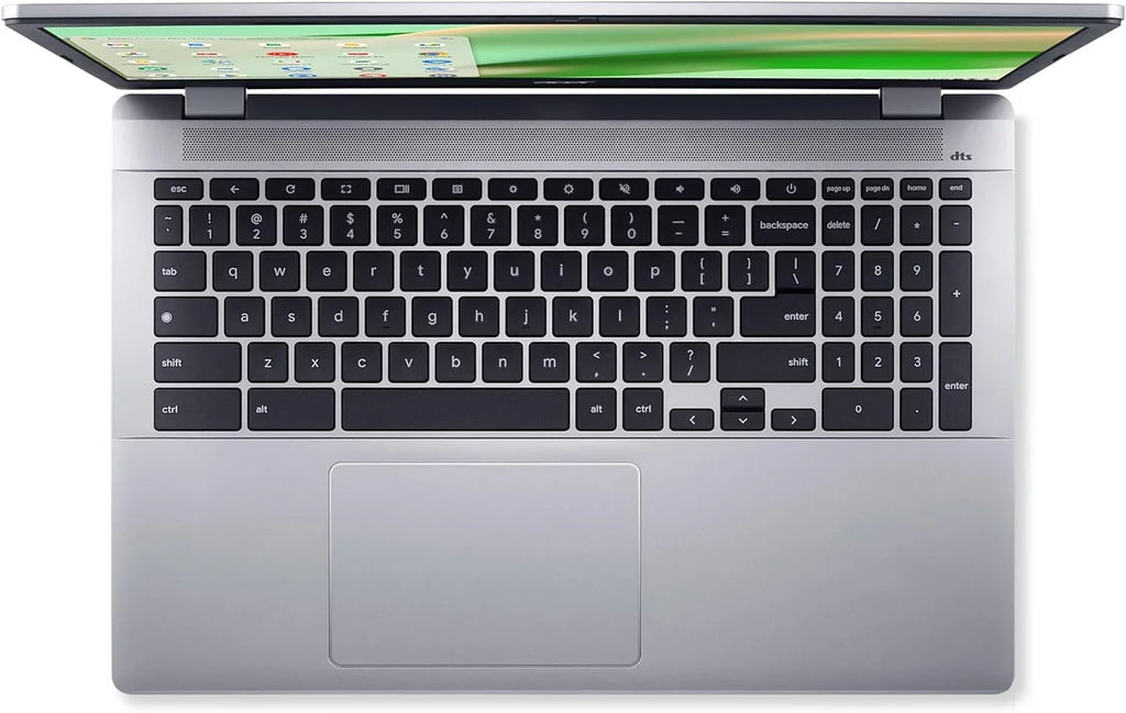 Acer Chromebook 315 Laptop, 15.6" FHD Touchscreen Display, N100 Quad-core (4 Core), 8GB DDR5 RAM, 64GB eMMC, Wi-Fi, Long Battery Life, Chrome OS, Silver + Tigology Accessories