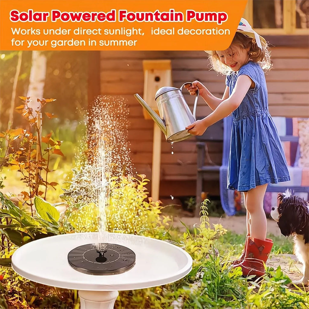 1pc Solar Bird Bath Fountain Pump - Independent Floating, for Gardens, Terraces, Ponds, and Swimming Pools - Waterscape Outdoor Solar Powered Fountain