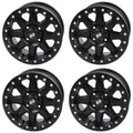 (4 Pack) 4/137 Tusk Uinta Beadlock Wheel 15X7 6.0 + 1.0 Matte Black For Can-Am Defender Hd10 Pro Xt 2020-2023
