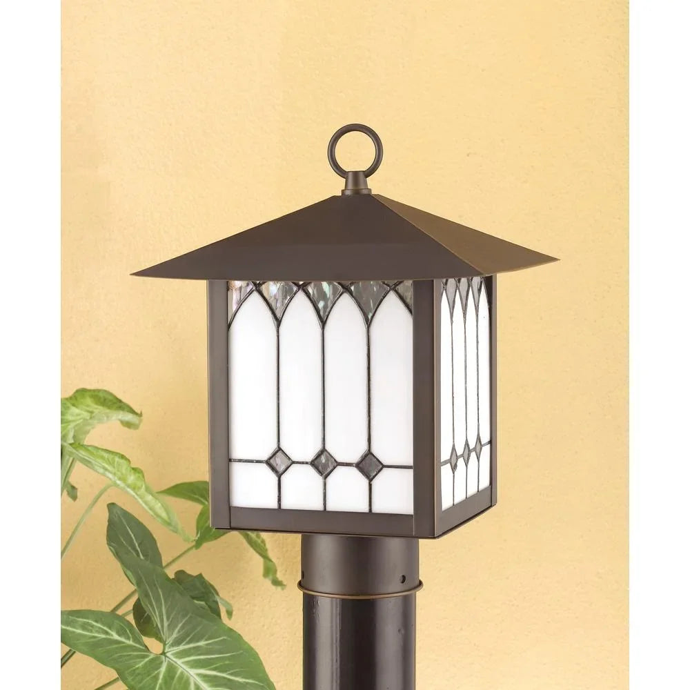 OL-130PS-OB-Cal Lighting-1 Light Outdoor Post Lantern-12 Inches Tall and 9 Inches Wide