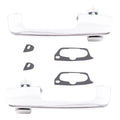 Brock Replacement Pair Set Outside Exterior Front Rear Chrome Door Handles Fitting with Pickup Truck SUV Van 55075649 55075648