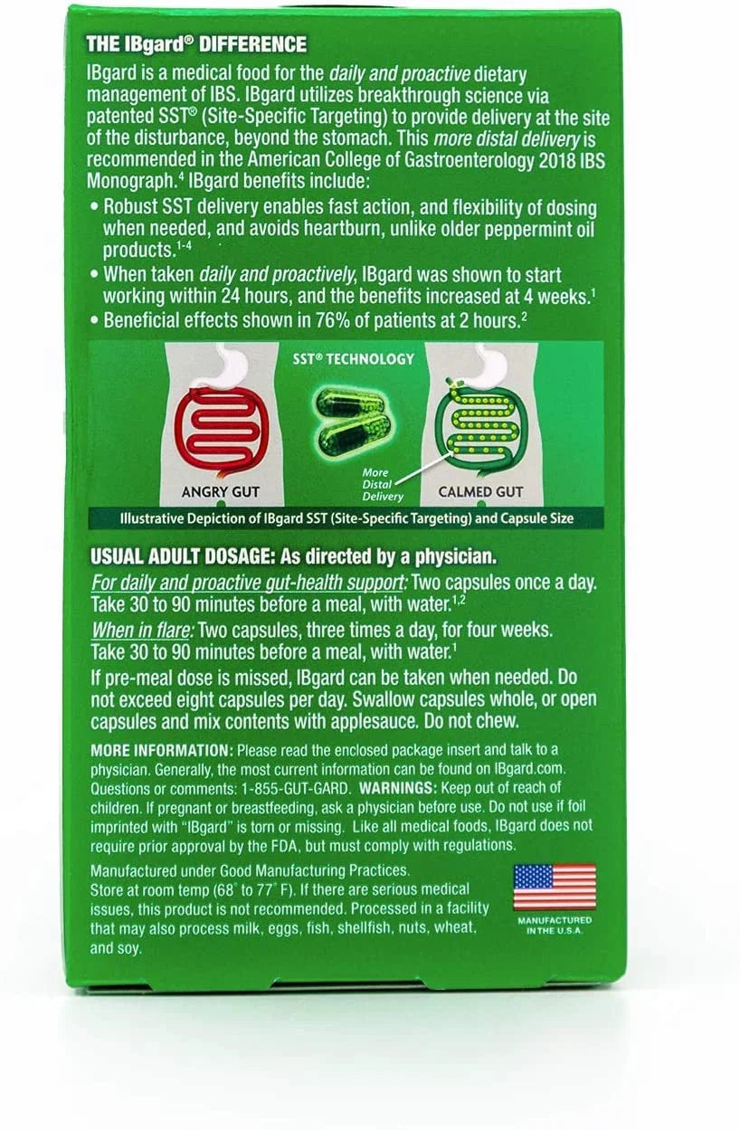 IBgard Irritable Bowel Syndrome (IBS) Relief 48 Capsules (Pack of 2)