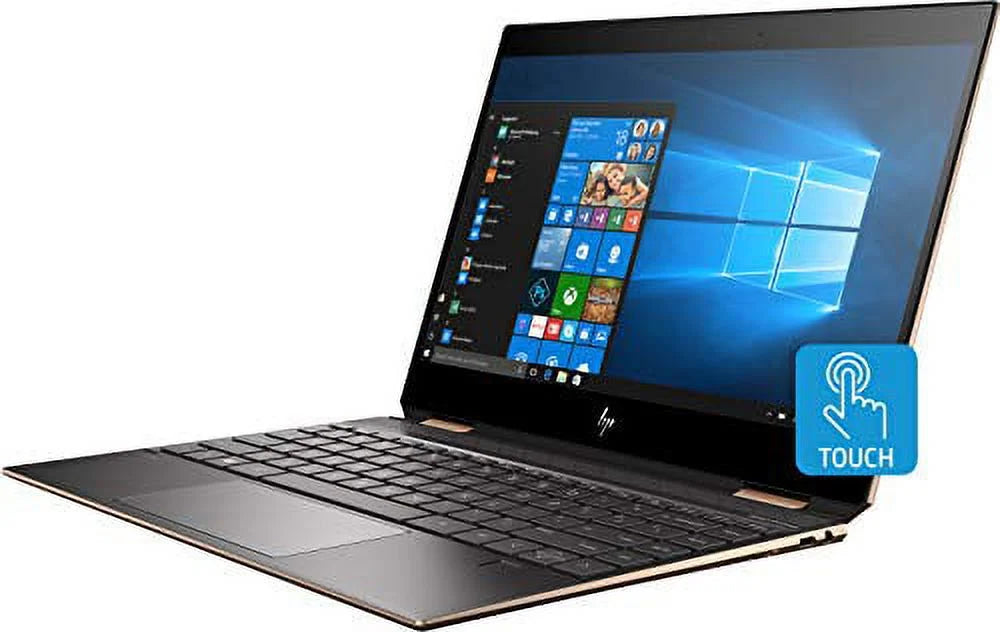HP Spectre x360 13-ap0013dx Convertible 13.3" Full HD Touchscreen Laptop, Core i7-8565U 1.8GHz, 8GB RAM, 256GB SSD, Windows 10 Home, Ash Silver - used by HP