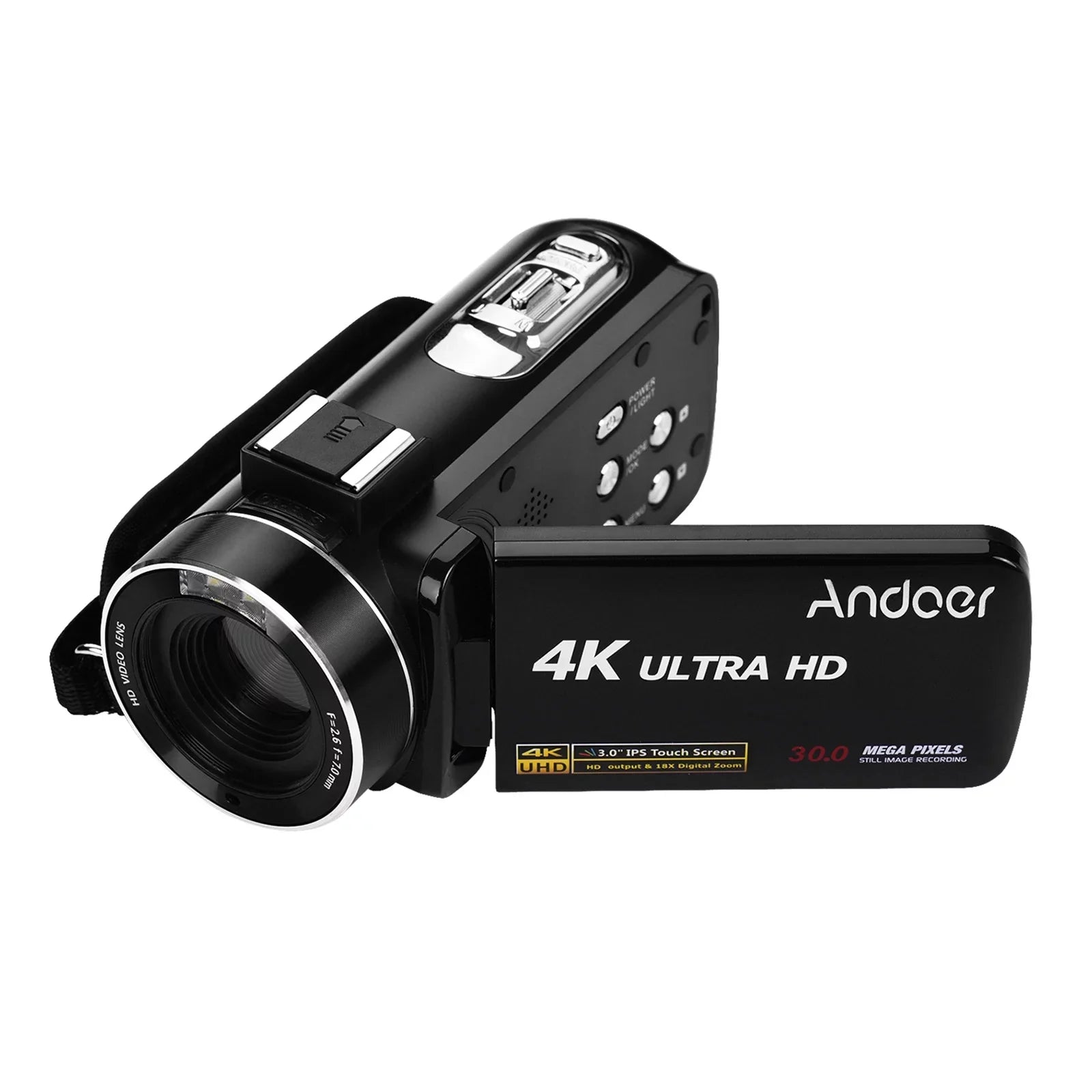 Andoer-2 Video Camera,Inch IPS Monitor IPS Monitor Burst 3.0 Inch IPS Monitor Burst Function DV Professional Video 4K Handheld Camera 3.0 Inch Video Camera AINN
