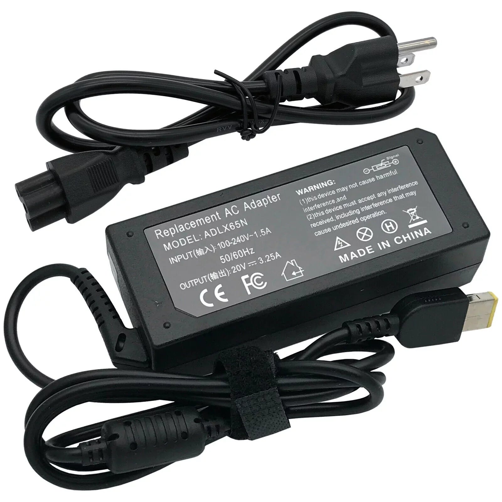 65W 20V 3.25A AC Adapter Power Charger Supply Cord For Lenovo ThinkPad X240 X250