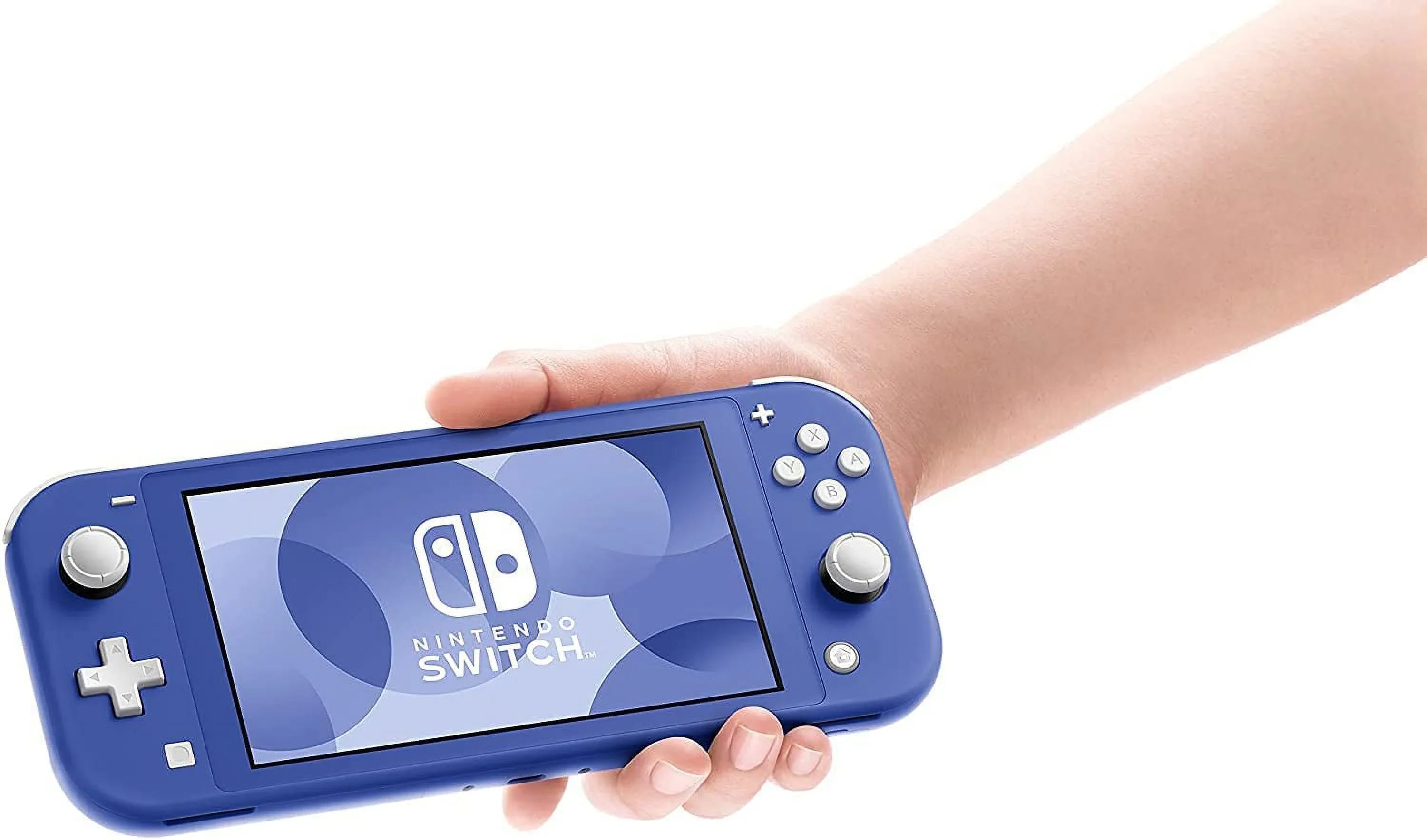 Nintendo Switch Lite Blue - 5.5" Touchscreen Display, Built-in Plus Control Pad, Built-in Speakers, 802.11ac WiFi, Bluetooth, Bundle with Carrying Case + USB cable