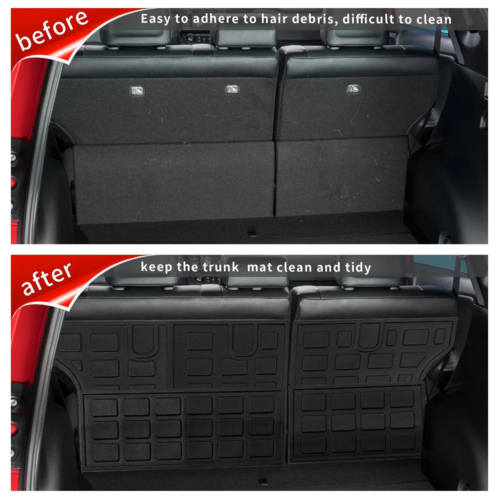 Fit 2013-2018 Toyota RAV4 TPE All Condition Rear Trunk Mats Toyota Rav4 Accessories (Non-Hybrid)